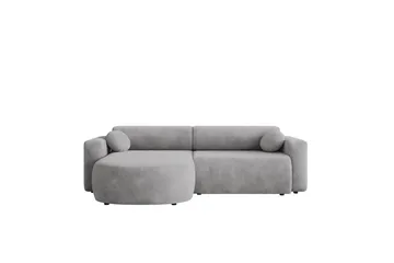 Hanish Bäddsoffa med Divan 3-sits - Grå - Products - Möbler - Soffa - Bäddsoffa - Bäddsoffa divan