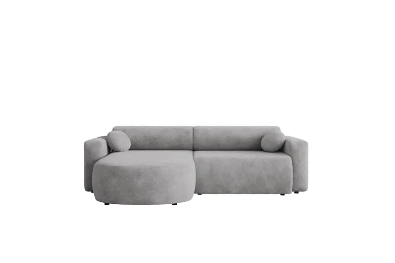 Hanish Bäddsoffa med Divan 3-sits - Grå - Products - Möbler - Soffa - Bäddsoffa - Bäddsoffa divan