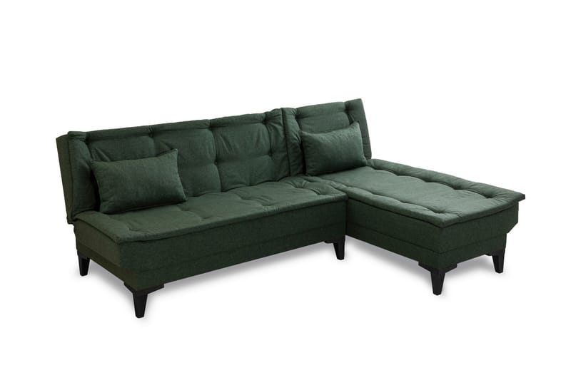 Hunterville Bäddsoffa m. Divan 4-sits - Grön - Products - Möbler - Soffa - Bäddsoffa - Bäddsoffa divan