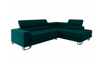 Kintore 3-sits Hörnbäddsoffa Dark Turquoise - Products - Möbler - Soffa - Bäddsoffa - Hörnbäddsoffa