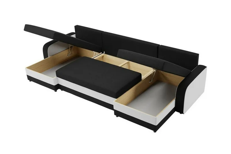 Kintore 4-sits Hörnbäddsoffa Brown - Products - Möbler - Soffa - Bäddsoffa - Hörnbäddsoffa