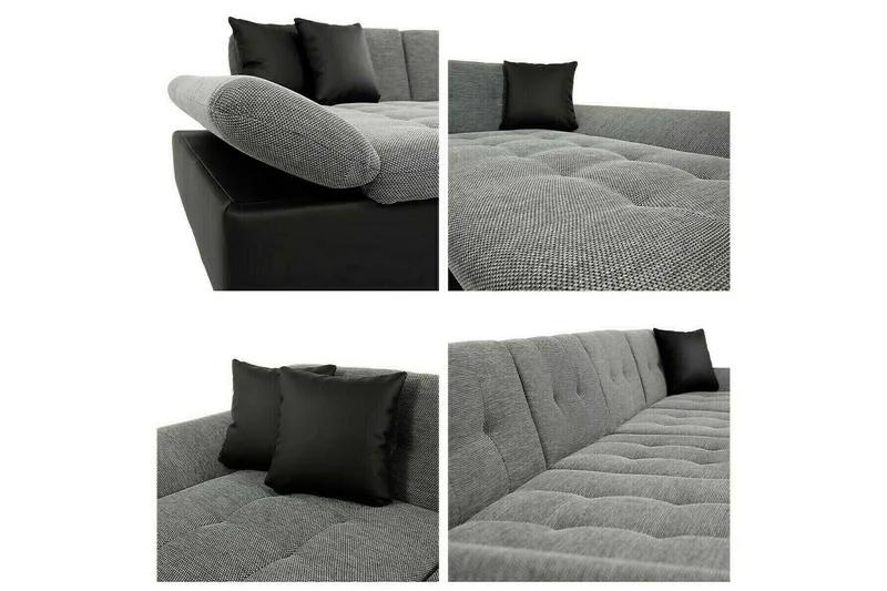 Kintore 4-sits Hörnbäddsoffa Grey - Products - Möbler - Soffa - Bäddsoffa - Bäddsoffa längsbäddad