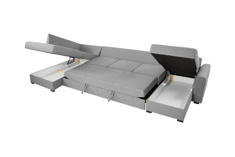 Kintore 6-sits Hörnbäddsoffa White - Products - Möbler - Soffa - Bäddsoffa - Hörnbäddsoffa