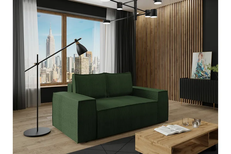 Knocklong 2-sits Bäddsoffa - Grön - Products - Möbler - Soffa - Bäddsoffa - 2 sits bäddsoffa