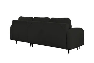 Knocklong 3-sits Hörnbäddsoffa Black - Products - Möbler - Soffa - Bäddsoffa - Hörnbäddsoffa