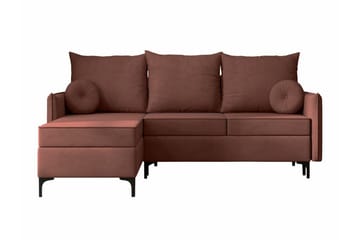 Knocklong 3-sits Hörnbäddsoffa - Rosa - Products - Möbler - Soffa - Bäddsoffa - Hörnbäddsoffa