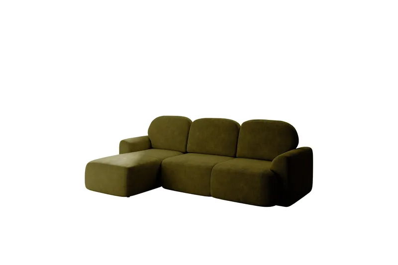 Korfu Bäddsoffa m. Divan 3-sits - Grön - Products - Möbler - Soffa - Bäddsoffa - Bäddsoffa divan