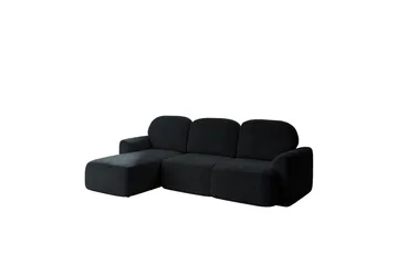 Korfu Bäddsoffa m. Divan 3-sits - Svart - Products - Möbler - Soffa - Bäddsoffa - Bäddsoffa divan