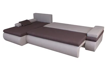 Lavona Divanbäddsoffa Vänster - Svart/Grå - Products - Möbler - Soffa - Bäddsoffa - Bäddsoffa divan