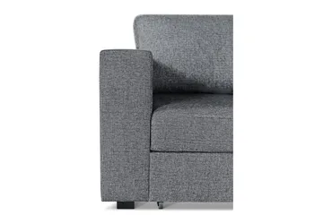Leo Bäddsoffa 3-sits med Schäslong Höger - Grå - Products - Möbler - Soffa - Bäddsoffa - Bäddsoffa divan
