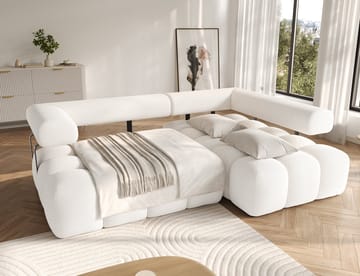 Levvi 3-sits Bubblig Bäddsoffa med Divan Höger - Jaffray 01 - Products - Möbler - Soffa - Bäddsoffa - Hörnbäddsoffa