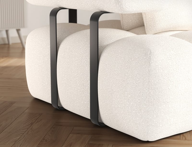 Levvi 3-sits Bubblig Bäddsoffa med Divan Höger - Jaffray 01 - Products - Möbler - Soffa - Bäddsoffa - Hörnbäddsoffa