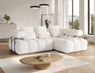Levvi 3-sits Bubblig Bäddsoffa med Divan Höger - Jaffray 01 - Products - Möbler - Soffa - Bäddsoffa - Hörnbäddsoffa