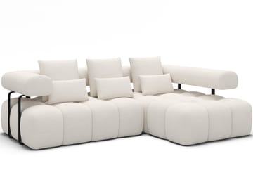 Levvi 3-sits Bubblig Bäddsoffa med Divan Höger - Jaffray 01 - Products - Möbler - Soffa - Bäddsoffa - Hörnbäddsoffa