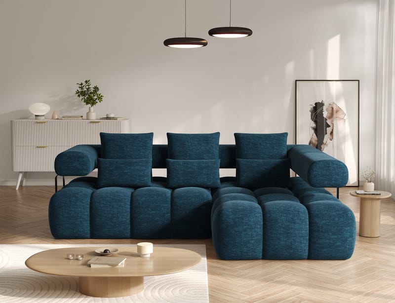 Levvi 3-sits Bubblig Bäddsoffa med Divan Höger - Manhattan 40 - Products - Möbler - Soffa - Bäddsoffa - Hörnbäddsoffa