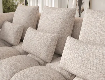 Levvi 3-sits Bubblig Bäddsoffa med Divan Vänster - Bazalt 18 - Products - Möbler - Soffa - Bäddsoffa - Hörnbäddsoffa