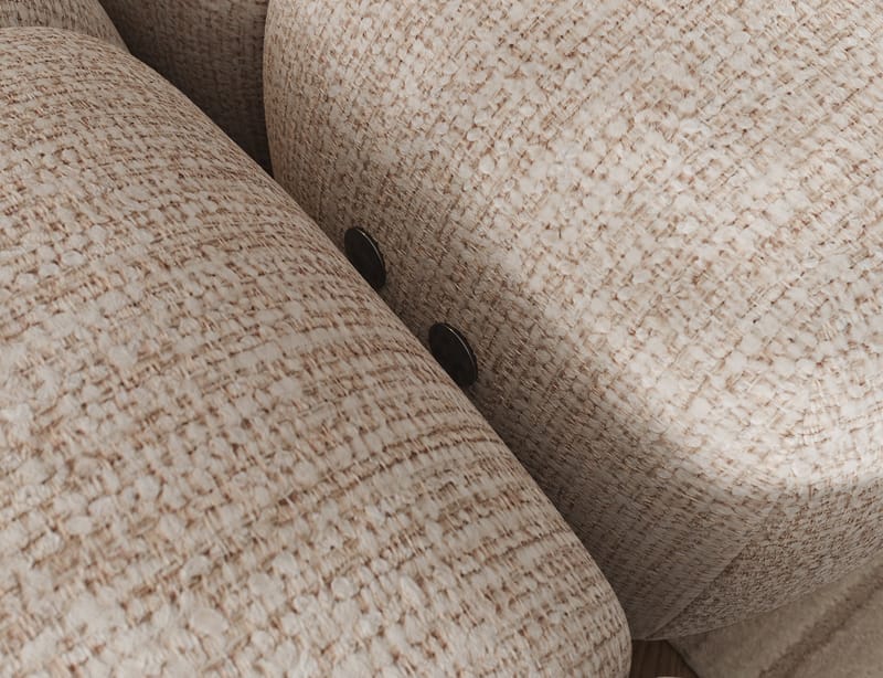 Levvi 3-sits Bubblig Bäddsoffa med Divan Vänster - Bazalt 18 - Products - Möbler - Soffa - Bäddsoffa - Hörnbäddsoffa