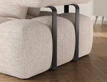 Levvi 3-sits Bubblig Bäddsoffa med Divan Vänster - Bazalt 18 - Products - Möbler - Soffa - Bäddsoffa - Hörnbäddsoffa