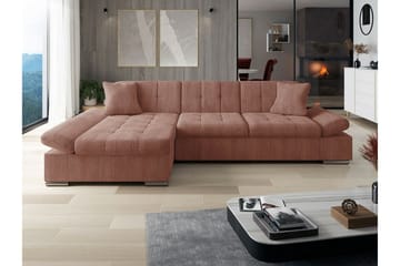 Lomux 3-sits Hörnbäddsoffa Brown - Products - Möbler - Soffa - Bäddsoffa - Hörnbäddsoffa