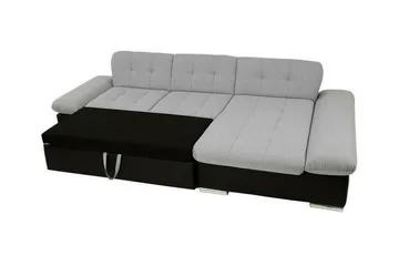 Lomux 3-sits Hörnbäddsoffa Ljusgrå - Products - Möbler - Soffa - Bäddsoffa - Bäddsoffa längsbäddad