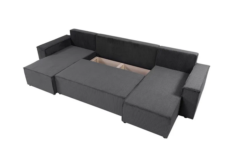 Magston 4-sits Hörnbäddsoffa - Grön - Products - Möbler - Soffa - Bäddsoffa - U bäddsoffa