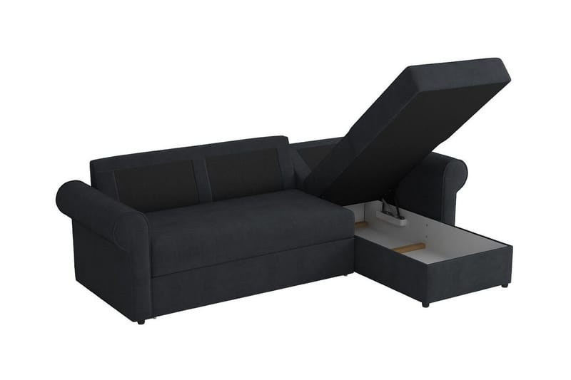 Midfeld 3-sits Hörnbäddsoffa Mustard yellow - Products - Möbler - Soffa - Bäddsoffa - Bäddsoffa divan