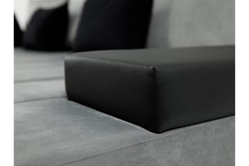 Naoma 3-sits Bäddsoffa med Divan L-formad Höger med Förvarin - Sammet/Grå - Products - Möbler - Soffa - Bäddsoffa - Bäddsoffa divan