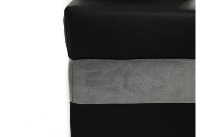 Naoma 3-sits Bäddsoffa med Divan L-formad Vänster med Förvar - Sammet/Grå - Products - Möbler - Soffa - Bäddsoffa - Bäddsoffa divan