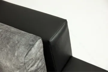 Naoma Divanbäddsoffa 274x182x83 cm - Grå/Svart - Products - Möbler - Soffa - Bäddsoffa - Bäddsoffa längsbäddad