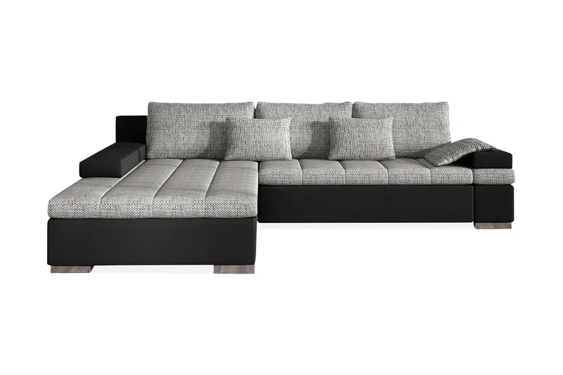 Naoma Divanbäddsoffa 310x175x83 cm - Grå - Products - Möbler - Soffa - Bäddsoffa - Bäddsoffa divan