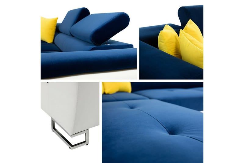 Reginia 4-sits Hörnbäddsoffa Light green - Products - Möbler - Soffa - Bäddsoffa - Bäddsoffa längsbäddad