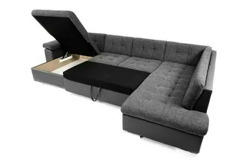 Sakri 5-sits Hörnbäddsoffa Light grey/Dark grey - Products - Möbler - Soffa - Bäddsoffa - Bäddsoffa divan