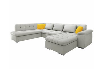Sakri 5-sits Hörnbäddsoffa Ljusgrå - Products - Möbler - Soffa - Bäddsoffa - Hörnbäddsoffa