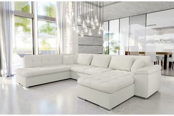 Sakri 5-sits Hörnbäddsoffa White - Products - Möbler - Soffa - Bäddsoffa - Bäddsoffa divan