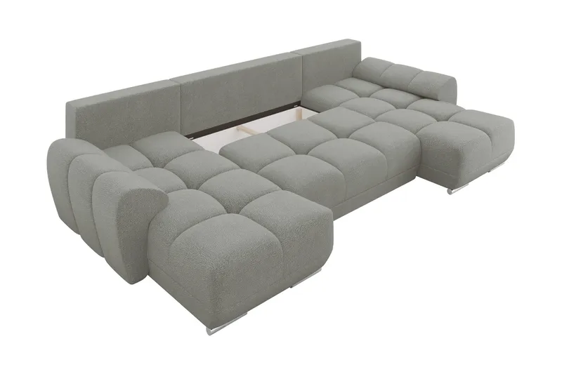 Simerly Bäddsoffa Dubbeldivan 4-sits - Svart - Products - Möbler - Soffa - Bäddsoffa - U bäddsoffa