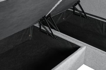Soffa med förvaring grå 214 cm bred - Grå - Products - Möbler - Soffa - Bäddsoffa - Bäddsoffa divan
