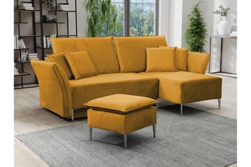 Staffin 3-sits Hörnbäddsoffa Yellow - Products - Möbler - Soffa - Bäddsoffa - Hörnbäddsoffa