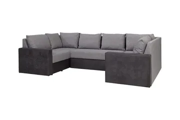Staffin 4-sits Hörnbäddsoffa Light grey/Dark grey - Products - Möbler - Soffa - Bäddsoffa - Hörnbäddsoffa