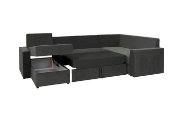 Staffin 4-sits Hörnbäddsoffa Ljusgrå - Products - Möbler - Soffa - Bäddsoffa - Hörnbäddsoffa