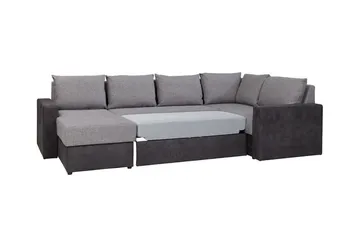 Staffin 4-sits Hörnbäddsoffa Ljusgrå - Products - Möbler - Soffa - Bäddsoffa - Hörnbäddsoffa