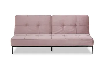 Stefan Bäddsoffa Sammet - Rosa - Products - Möbler - Soffa - Bäddsoffa - 2 sits bäddsoffa