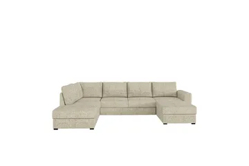 Taberk Bäddsoffa med Divan och Schäslong 4-sits - Beige - Products - Möbler - Soffa - Bäddsoffa - Bäddsoffa divan