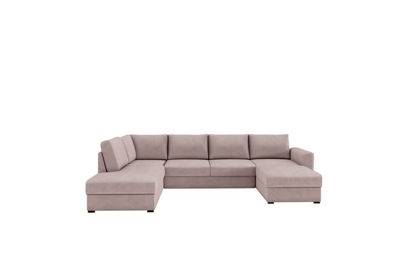 Taberk Bäddsoffa med Divan och Schäslong 4-sits - Rosa - Products - Möbler - Soffa - Bäddsoffa - Bäddsoffa divan