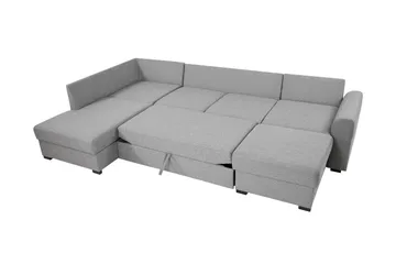 Taberk Bäddsoffa med Divan och Schäslong 4-sits - Rosa - Products - Möbler - Soffa - Bäddsoffa - Bäddsoffa divan