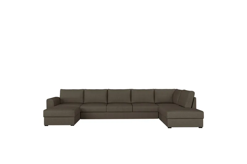 Taberk Bäddsoffa med Divan och Schäslong 5-sits - Brun - Products - Möbler - Soffa - Bäddsoffa - Bäddsoffa divan