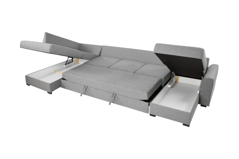 Taberk Bäddsoffa med Divan och Schäslong 5-sits - Gul - Products - Möbler - Soffa - Bäddsoffa - Bäddsoffa divan