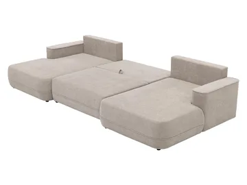 Uppland Bäddsoffa Dubbeldivan 5-sits - Beige - Products - Möbler - Soffa - Bäddsoffa - U bäddsoffa