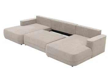 Uppland Bäddsoffa Dubbeldivan 5-sits - Vit - Products - Möbler - Soffa - Bäddsoffa - U bäddsoffa