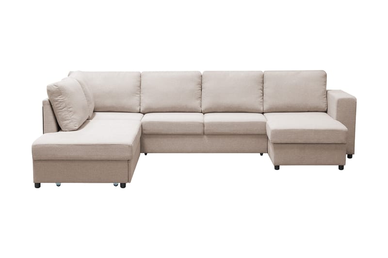 Verona U-Bäddsoffa Vänster - Beige - Products - Möbler - Soffa - Bäddsoffa - Bäddsoffa divan