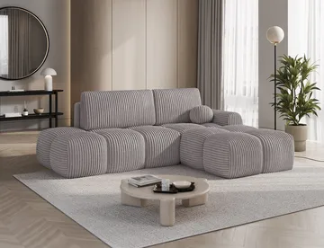 Vittario 3-sits Bubblig Bäddsoffa med Divan och förvaring Höger - Modullo 03 - Products - Möbler - Soffa - Bäddsoffa - Hörnbäddsoffa